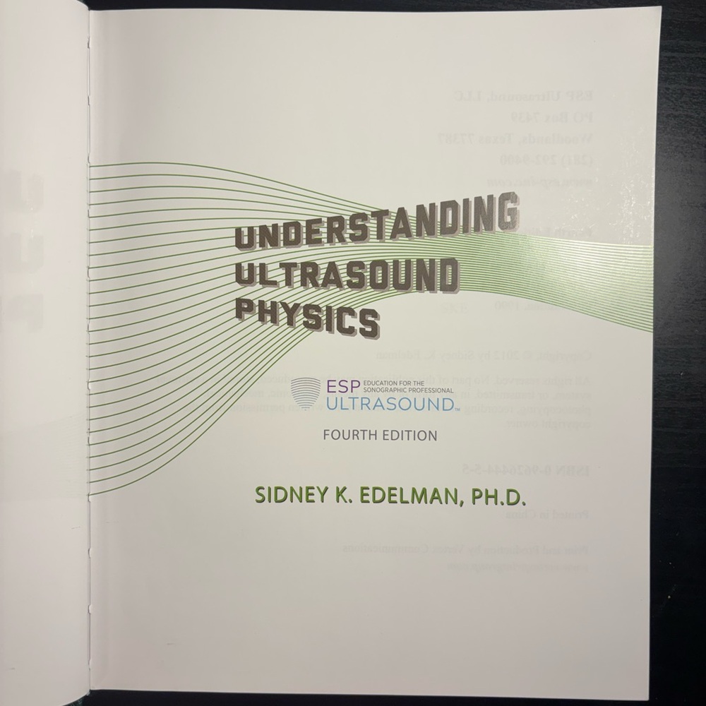 Understanding Ultrasound Physics Fourth Edition by Sidney K. Edelman - Picture 5 of 6